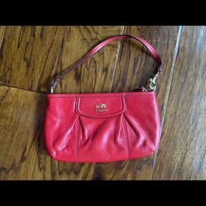 Red Coach Wristlet